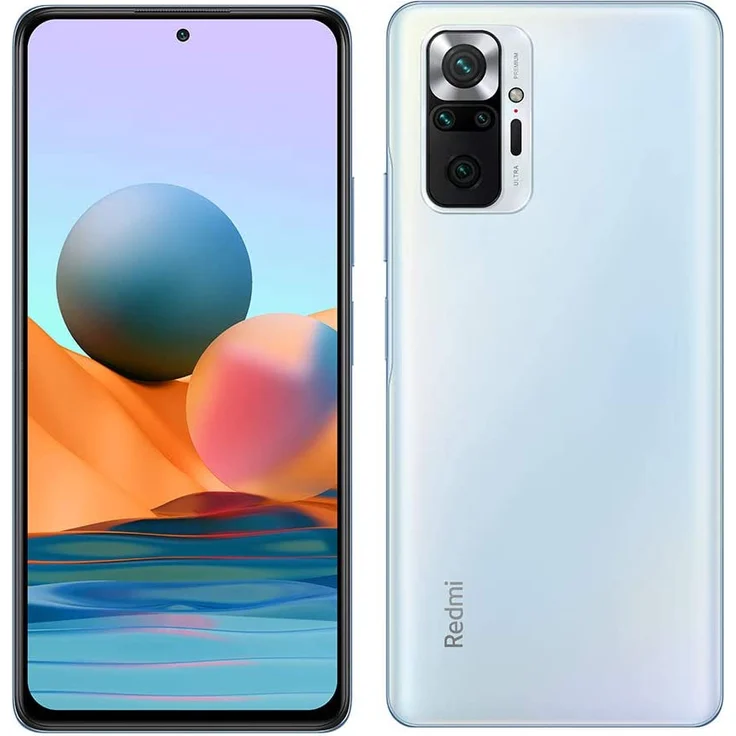 Xiaomi Redmi Note 10 Pro Smartphone 16,94cm (6,67 Zoll) AMOLED-Display, 128GB interner Speicher, 6GB RAM, Dual-SIM, Android, Glacier Blue – Bild 3
