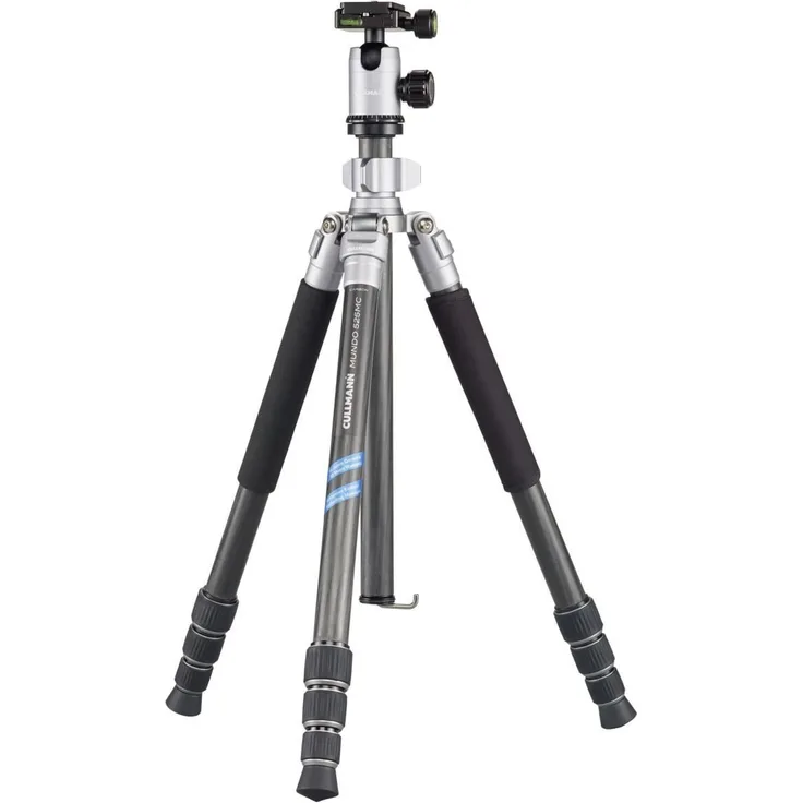Cullmann 55466 ''MUNDO'' 525MC Carbon-Dreibeinstativ inklusiv Kugelkopf und Einbein (Stativpackmaß 45,5 cm, Gewicht 1360g ,Höhe 160 cm, Tragfähigkeit 8kg) silber