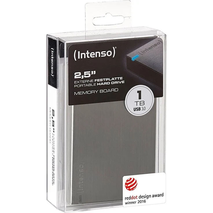 Intenso Memory Board - Festplatte - 1 TB - extern (tragbar) - 2.5 Zoll (6.4 cm) - USB 3.0 - 5400 rpm - Puffer: 8 MB - Anthrazit (6028660) – Bild 4