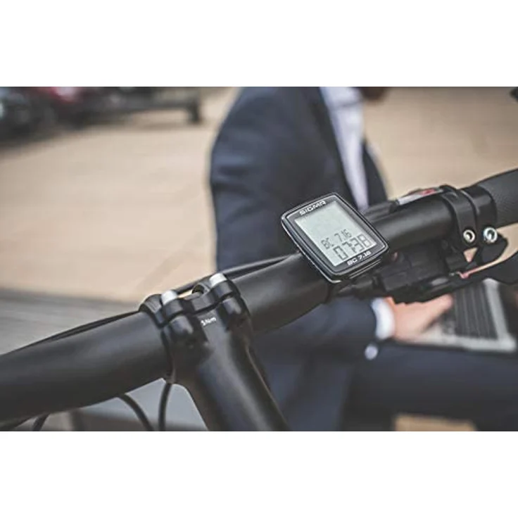 Sigma BC 7.16, ATS Fahrradcomputer kabellos, schwarz/weiß – Bild 5