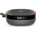 Pure StreamR Splash Outdoor Bluetooth-Lautsprecher mit Mikrofon, Digitalradio, Radio, DSP, Display, Lichteffekt, wasserdicht, anthrazit