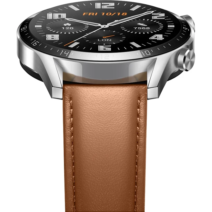 Huawei Watch GT2 Smartwatch GPS, Unisex, 46mm, Schwarz/Pebble Brown – Bild 5