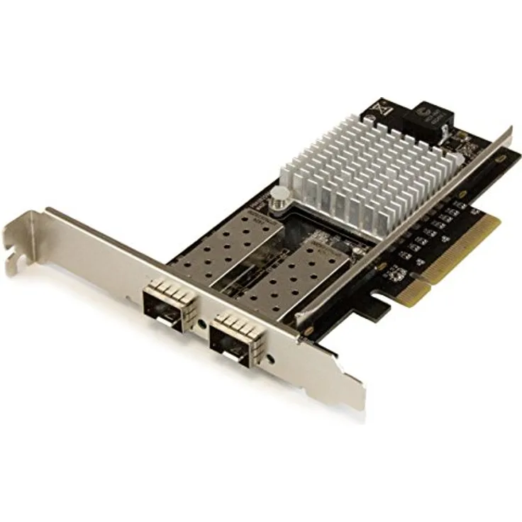 StarTech.com 2 Port 10G LWL Netzwerkkarte mit offenem SFP+ - PCIe, Intel Chip (PEX20000SFPI)