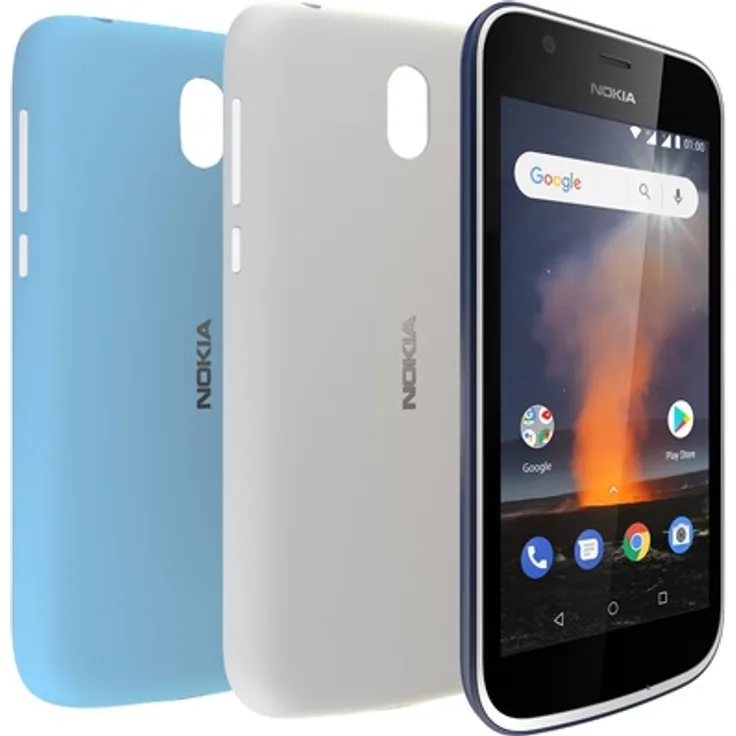 Original Nokia 1A21RSR00VA Original X-Press Doppel-Pack Hülle Azure-Grau