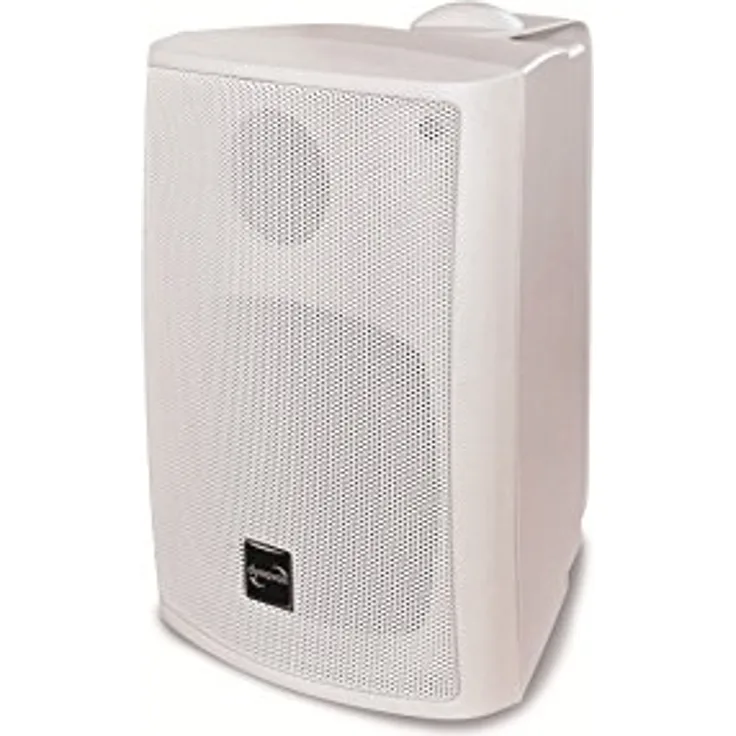 Dynavox PB402 HiFi Box mit Wandhalterung, kompakter 3-Wege Lautsprecher, Weiss Regallautsprecher weiß