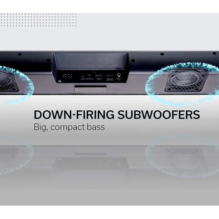 Denon DHT-S216 2.0 Soundbar mit Subwoofer, kabellos/kabelgebunden, geeignet für TV, schwarz (2019) – Bild 4