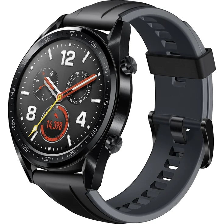 Huawei Watch GT Sport Smartwatch GPS, Unisex, 46,5mm, Edelstahlgehäuse, Graphite Black – Bild 2