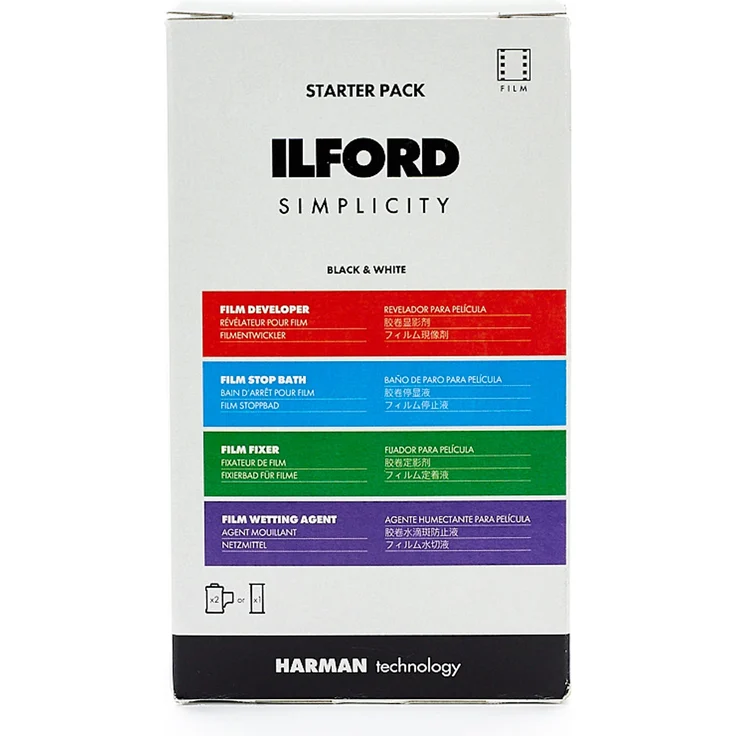 Ilford Simplicity Starter Kit Fotochemie zur SW-Filmentwicklung (2xKB oder 1xRF) – Bild 1