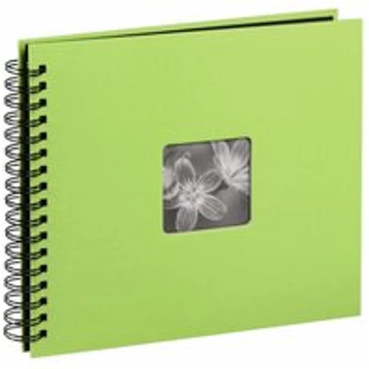 Hama Jumbo Fotoalbum, 36 x 32 cm, 50 schwarze Seiten, 25 Blatt, mit Ausschnitt für Bildeinschub, Fotobuch kiwi – Bild 1