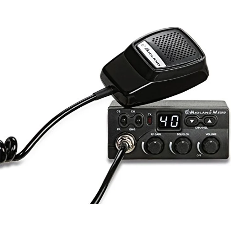 Midland C1169.01 Zero CB-Funkgerät, schwarz – Bild 1