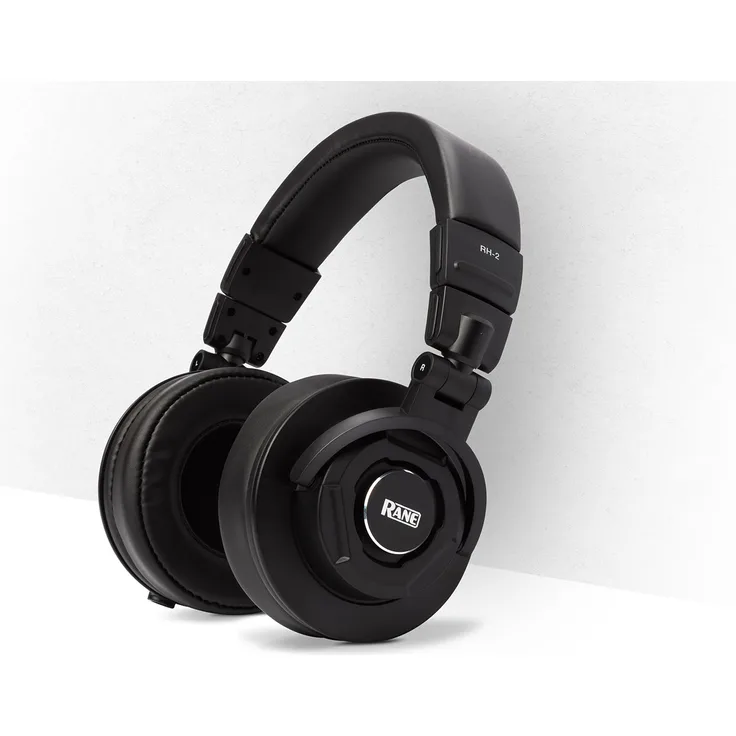 Rane RH-2 - 50mm Full-Response, High-Fidelity Over-Ear Kopfhörer mit vollständig zusammenklappbarem Design, abnehmbarem Kabel, 3,5mm Stecker und enthaltenem 6,3mm Adapter