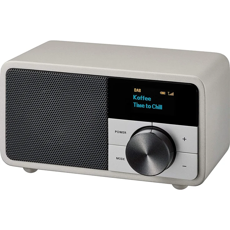 Sangean Genuine Mini DDR-7 DAB+ Tischradio AUX, Bluetooth, UKW Silber (A500419) – Bild 2