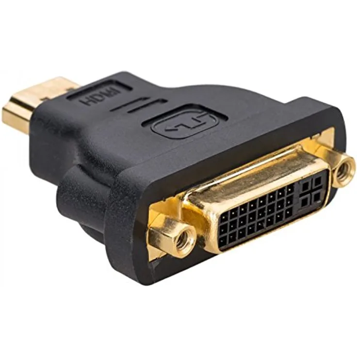 AKYGA AK-AD-02 - Kabelschnittstellen--Adapter (HDMI, DVI 24+5, Male Connector-Female Connector, Schwarz)