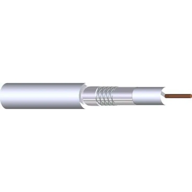 Triax KOKA 110 A+ 100m Weiß - Koaxialkabel (100 m, Weiß, 75 Ohm, Polyvinylchlorid (PVC))