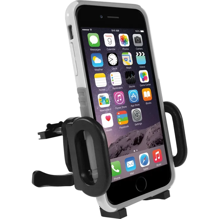 Macally MCARVENT Voll einstellbare Aufnahmevorrichtungshalterung für die Autolüftung für iPhone/Smartphone