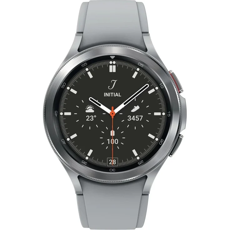 Samsung Galaxy Watch4 Classic LTE Smartwatch Unisex, 46mm, Edelstahlgehäuse, Silver – Bild 2