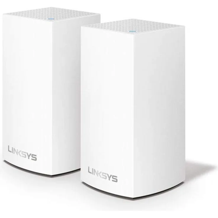 Linksys VLP0102 Velop grenzenloses Mesh-WLAN-System (AC2400 WLAN-Router-WLAN-Extender für eine nahtlose Funkabdeckung, Kinderschutzfunktionen, kompatibel mit Alexa, 2er-Pack, für bis zu 260 m², Weiß)