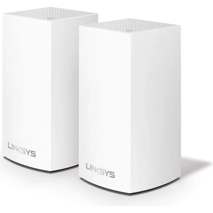 Linksys VLP0102 Velop grenzenloses Mesh-WLAN-System (AC2400 WLAN-Router-WLAN-Extender für eine nahtlose Funkabdeckung, Kinderschutzfunktionen, kompatibel mit Alexa, 2er-Pack, für bis zu 260 m², Weiß)