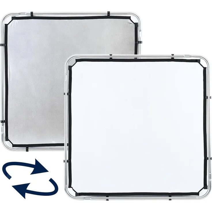 Lastolite von Manfrotto LL LR81121R Skylite Diffusor Rapid Kleiner Stoff – 1,1 x 1,1 m, schwarz-weiß