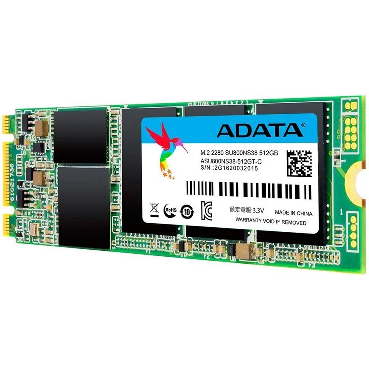 ADATA Ultimate SU800 - Solid-State-Disk - 512 GB - intern - M.2 2280 - SATA 6Gb/s – Bild 1
