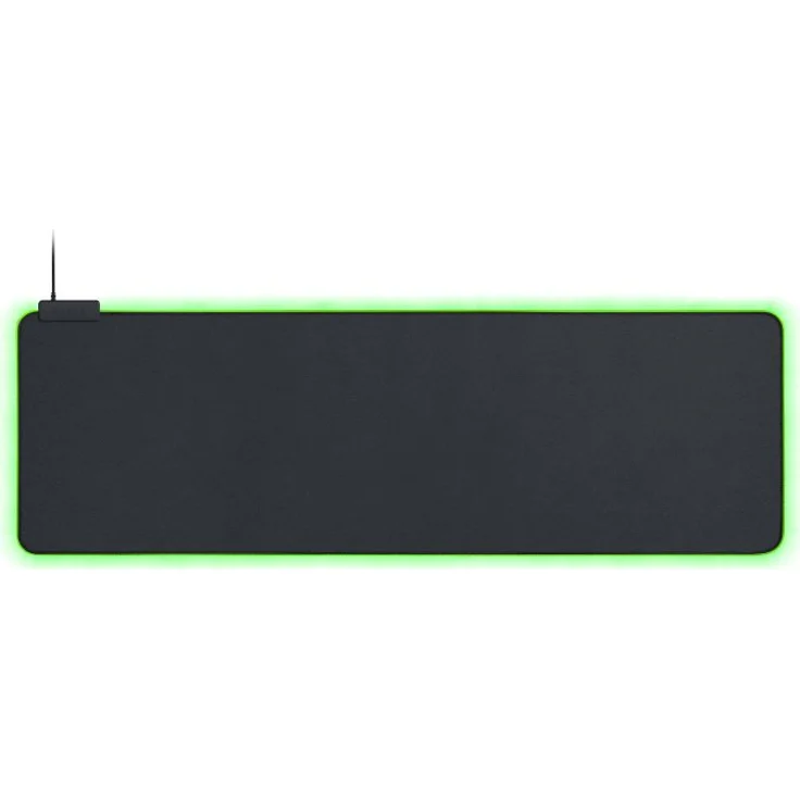 Razer Goliathus Extended Chroma - Extra große weiche XXL Gaming Maus-Matte mit RGB Beleuchtung (Kabelhalterung, Stoff-Oberfläche, gesteppter Rand, optimiert für alle Mäuse) Schwarz – Bild 1