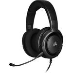 Corsair HS35 Stereo Gaming Headset (50mm Neodym Lautsprecher, Abnehmbares Unidirektionales Mikrofon, Federleichtes Design, für PC, Xbox One, PS4, Nintendo Switch und Mobilgeräte) carbon
