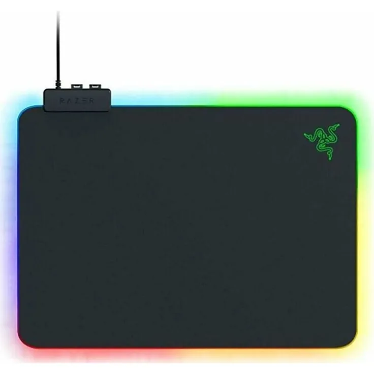 Razer Firefly v2 - Gaming Mauspad (Gaming-Mauspad mit mikrotexturierter Oberfläche, Kabelhalter und RGB-Beleuchtung) schwarz