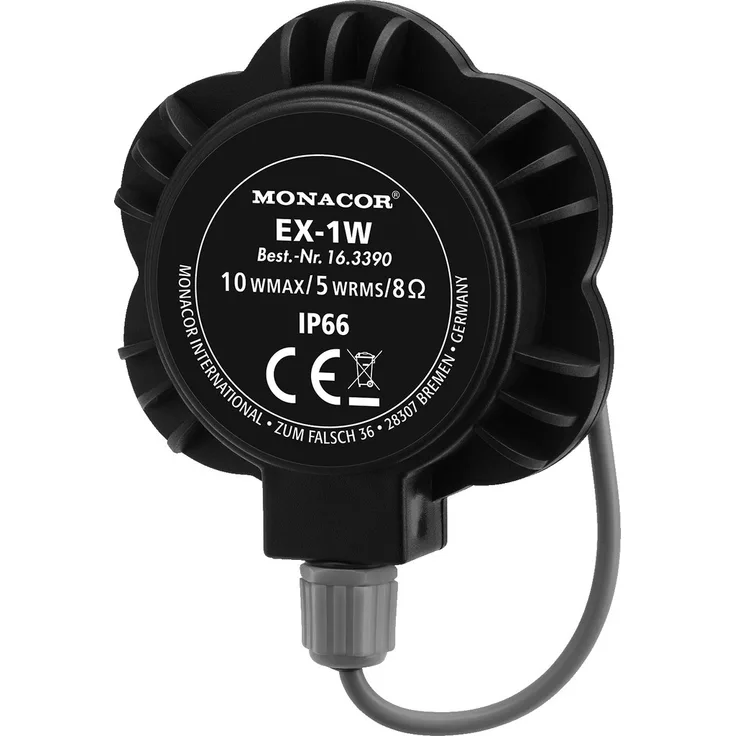 MONACOR EX-1W Audio-Exciter-Resonator, 5W, 8 ohm Einbau-Lautsprecher - 5 Watt