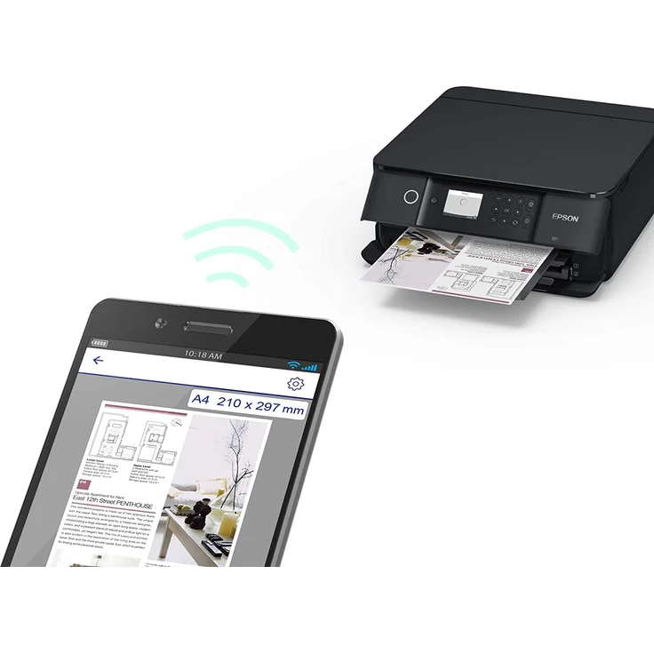 Epson Expression Premium XP-6100 (3-in-1) Multifunktionsdrucker - (Tintenstrahl) Farbe, Druckgeschwindigkeit: 15,8 s/w, 11,3 Farbe, Auflösung: 5760 x 1440, 1x USB 2.0 (Host), WLAN, AirPrint, Mobile Print, Cloud Print (C11CG97403) – Bild 5