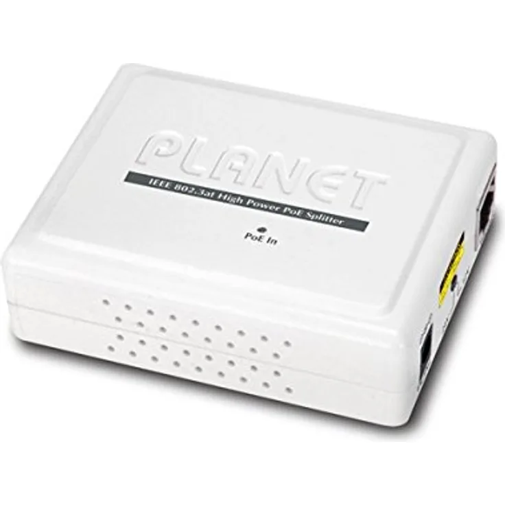 PLANET Industrial IEEE 802.3at Gigabit High Power over Ethernet Splitter 12V & 24V (-40 to 75 C)