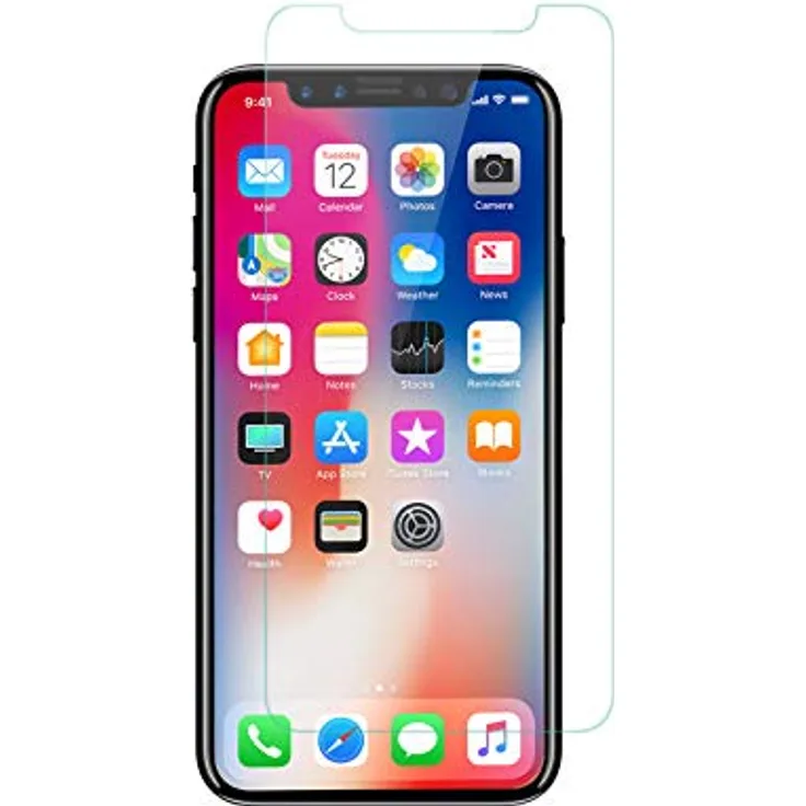KMP Hartglas Premium Displayschutz für iPhone XS - transparent - Schutzhülle - Screen Protection