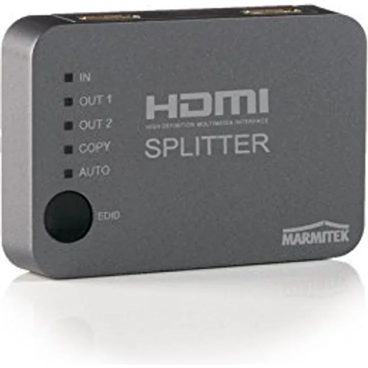 Marmitek Split 312 UHD - HDMI Splitter - HDMI Verteiler - 1 ein - 2 aus - Ultra HD - 4K - 3840 x 2160 - HDCP 2.2