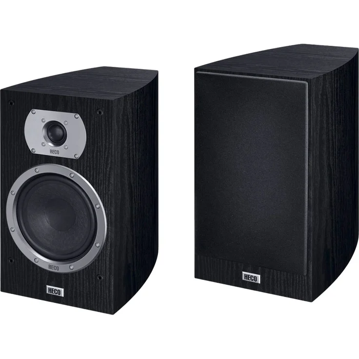 Heco Victa Prime 302 , 2 Wege Heimkino- und Stereo-Regallautsprecher , 1 Paar, Farbe:Schwarz Regallautsprecher - 85 Watt - schwarz – Bild 1