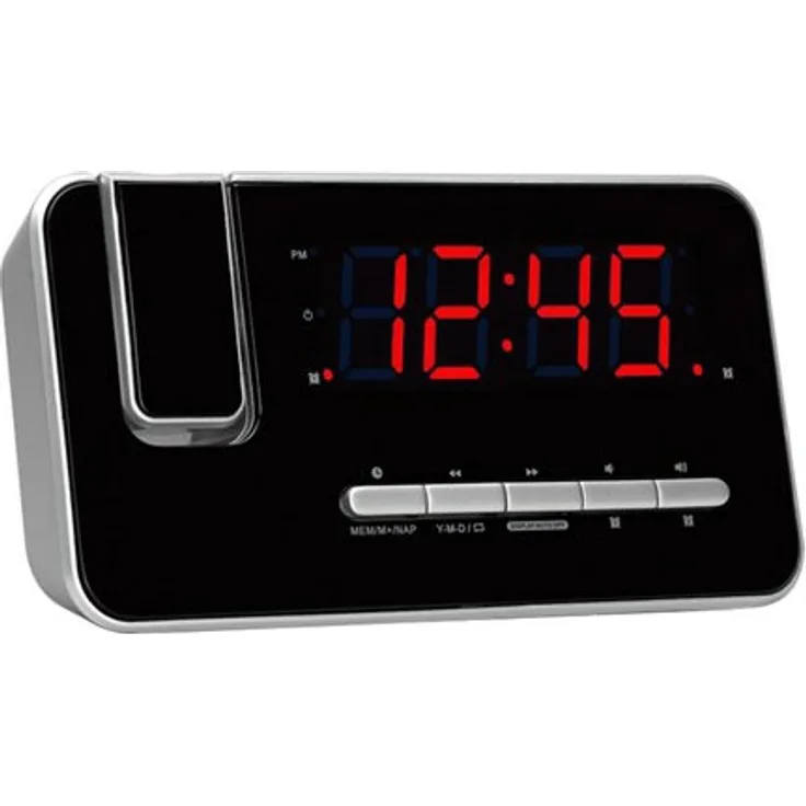 Denver CRP-618 Uhrenradio (Wecker, PLL FM Radio, Display 3,0cm (1,2 Zoll), Projektion)