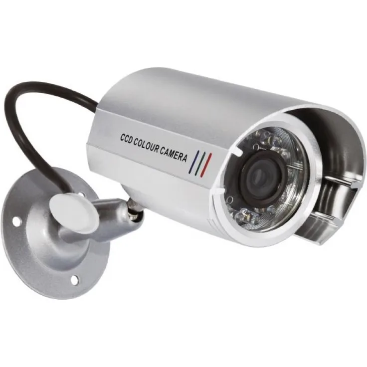 Smartwares Dummy-Kamera aus Metall für Innen- und Außeneinsatz, CS22D