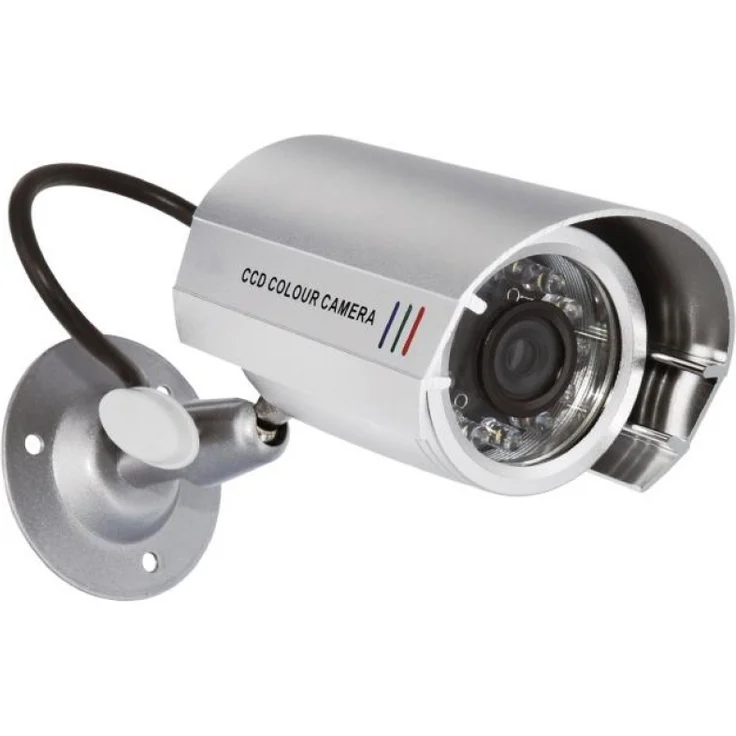 Smartwares Dummy-Kamera aus Metall für Innen- und Außeneinsatz, CS22D