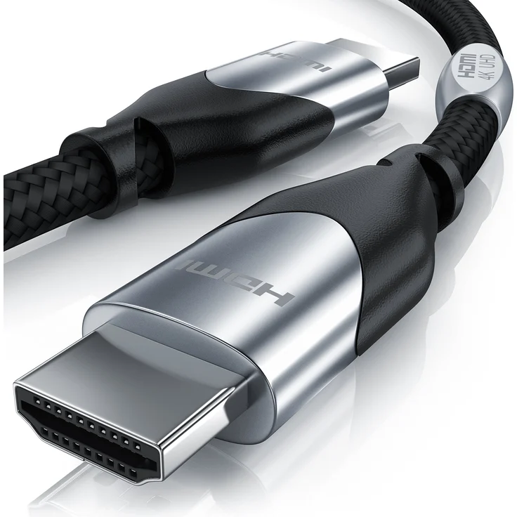 CSL - 7,5m HDMI Kabel 2.0b - Ultra HD 4k 60Hz Gbit s Standard - Ethernet High Speed HDMI 2.0 - Ultra HD 3D ARC C HDCP HDR - 3-Fach geschirmt - Platin Edition – Bild 1
