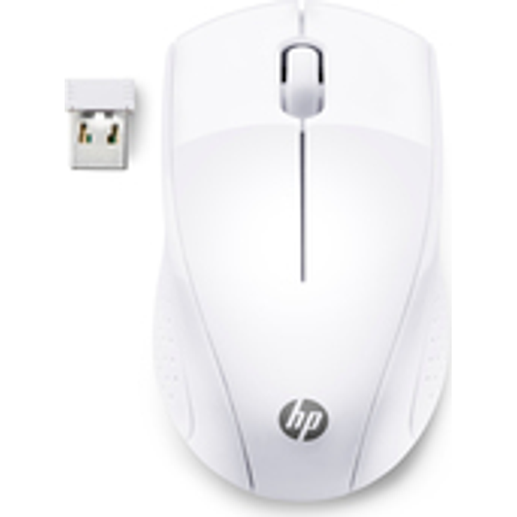 HP Maus 220 (kabellos, Links- und Rechtshänder) weiß – Bild 1