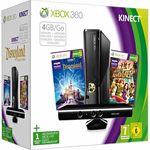 Microsoft Xbox 360 S Schwarz 4GB Bundle inkl. Kinect Disneyland + Kinect Adventures!