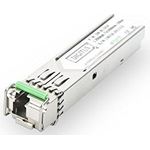 DIGITUS Gigabit SFP Modul, Mini GBIC, Singlemode, LC Simplex (BiDi), Tx 1550nm - Rx 1310nm, 20 km, 1.25 Gbit-s