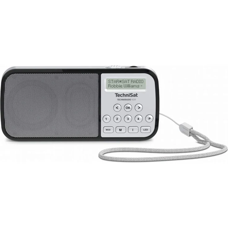 TechniSat Techniradio RDR Tragbares Radio, LCD-Display, silber – Bild 2