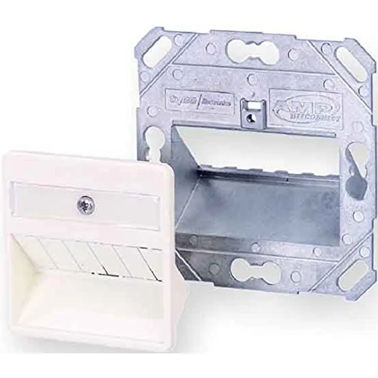CommScope-AMP Netconn Anschlussdose Sl-Modul 0-1711485-2 3-Fach, Rws, 50x50 Kommunikationsanschlussdose Kupfer 7330268040214