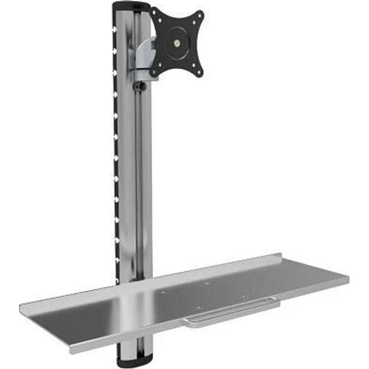 Techly ICA-PLW 01 - Flachbildschirm-Wandhalterung (8 kg, 38,1 cm (15 Zoll), 68,6 cm (27 Zoll), 75 x 75 mm, 100 x 100 mm, Silber)