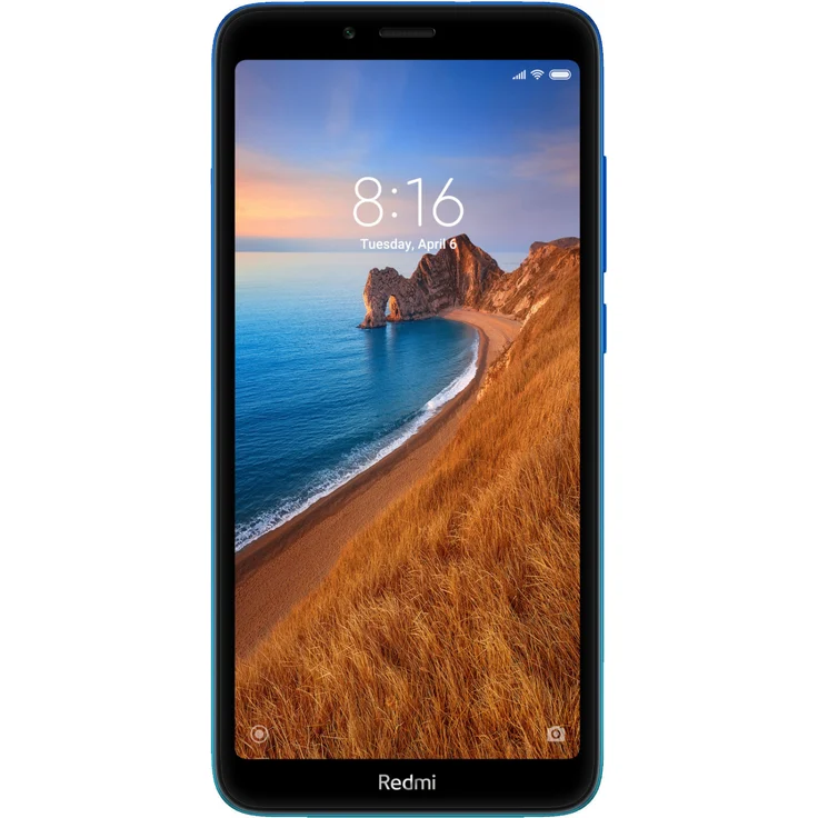 Xiaomi Redmi 7A Smartphone 13,84cm (5,45 Zoll) IPS-Display, 32GB interner Speicher, 2GB RAM, Dual-SIM, Android, Blau – Bild 1