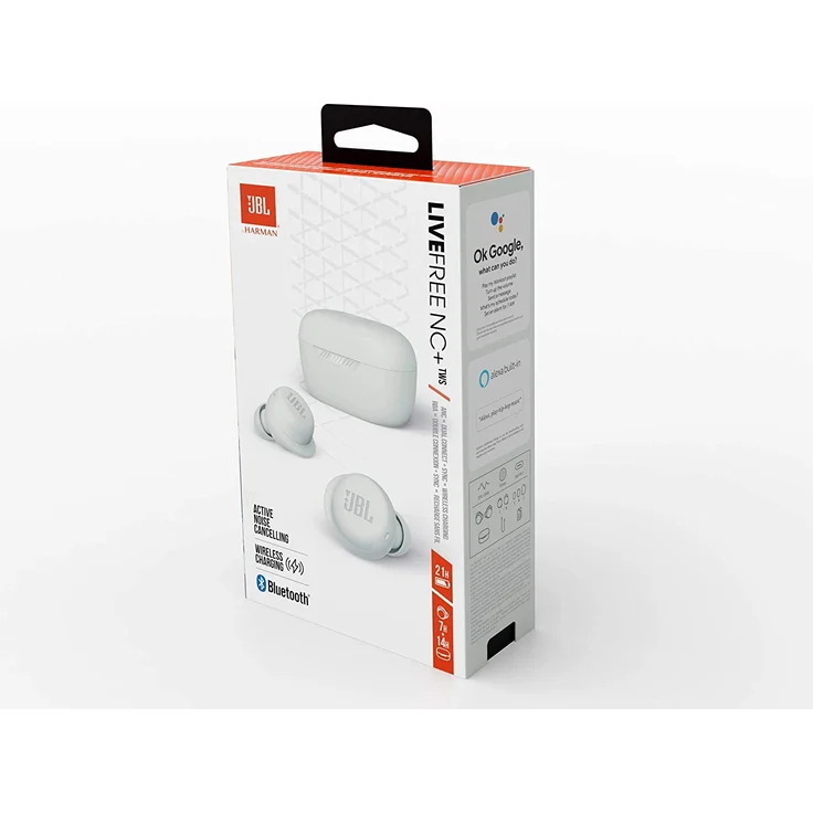 JBL LIVE FREE NC+ TWS In-Ear Kopfhörer mit Bluetooth, Mikrofon, Noise Cancelling, weiß – Bild 7