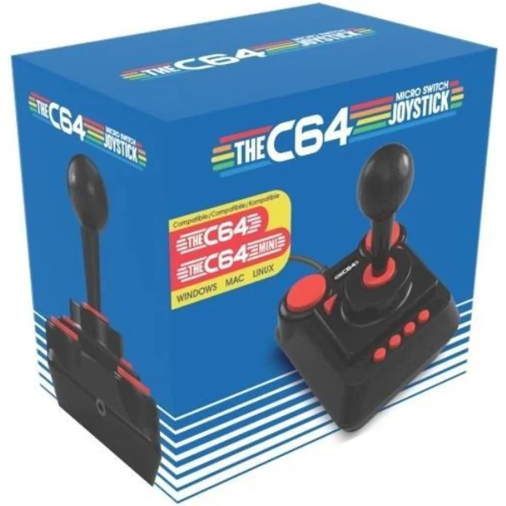 Koch Media The C64 Micro Switch Joystick Schwarz, Rot (RGLA04.UK.65ST) (Retro) – Bild 1