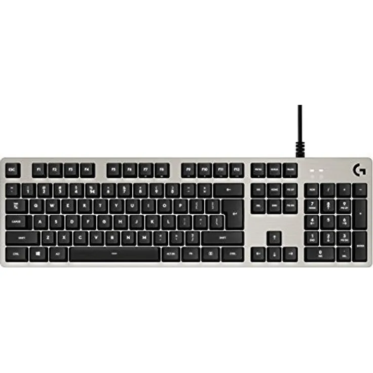 Logitech G413 - Tastatur - hintergrundbeleuchtet - USB - USA International QWERTY - Romer-G - Silber (920-008476)