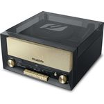 Muse MT-110 B Retro Stereo-Anlage mit Plattenspieler, Bluetooth, CD-Player und Radio mit USB für Wiedergabe und Aufnahme, schwarz