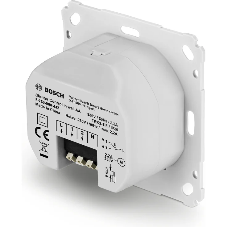 Bosch Smart Home Unterputz Rollladensteuerung, kompatibel mit Amazon Alexa und Apple HomeKit - Variante für Deutschland und Österreich, weiß (8750000402) – Bild 4