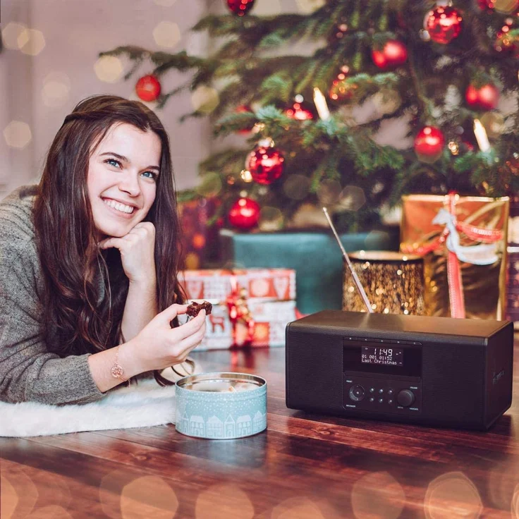 Hama DR1550CBT CD-Radio mit Bluetooth, LCD-Display, Wecker, schwarz – Bild 6